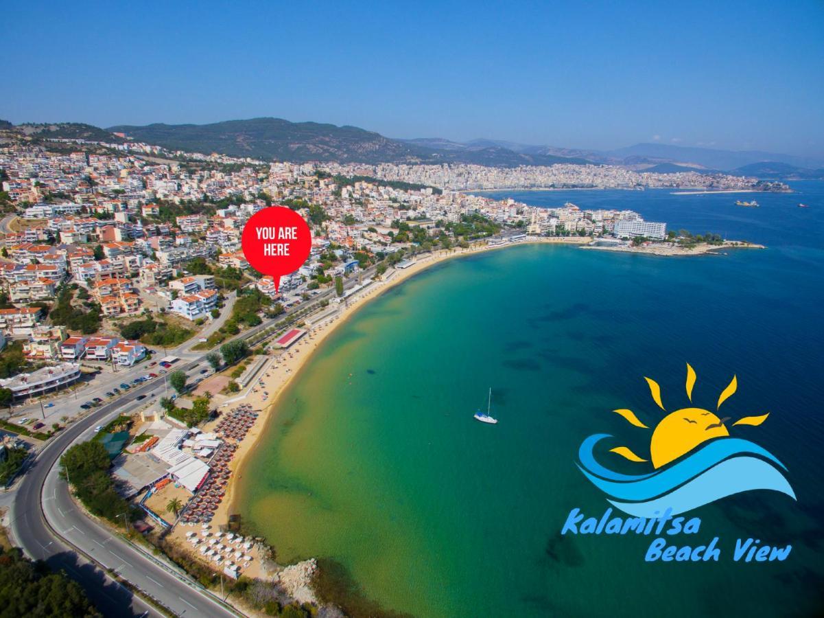 Kalamitsa Beach View Kavala Exterior photo