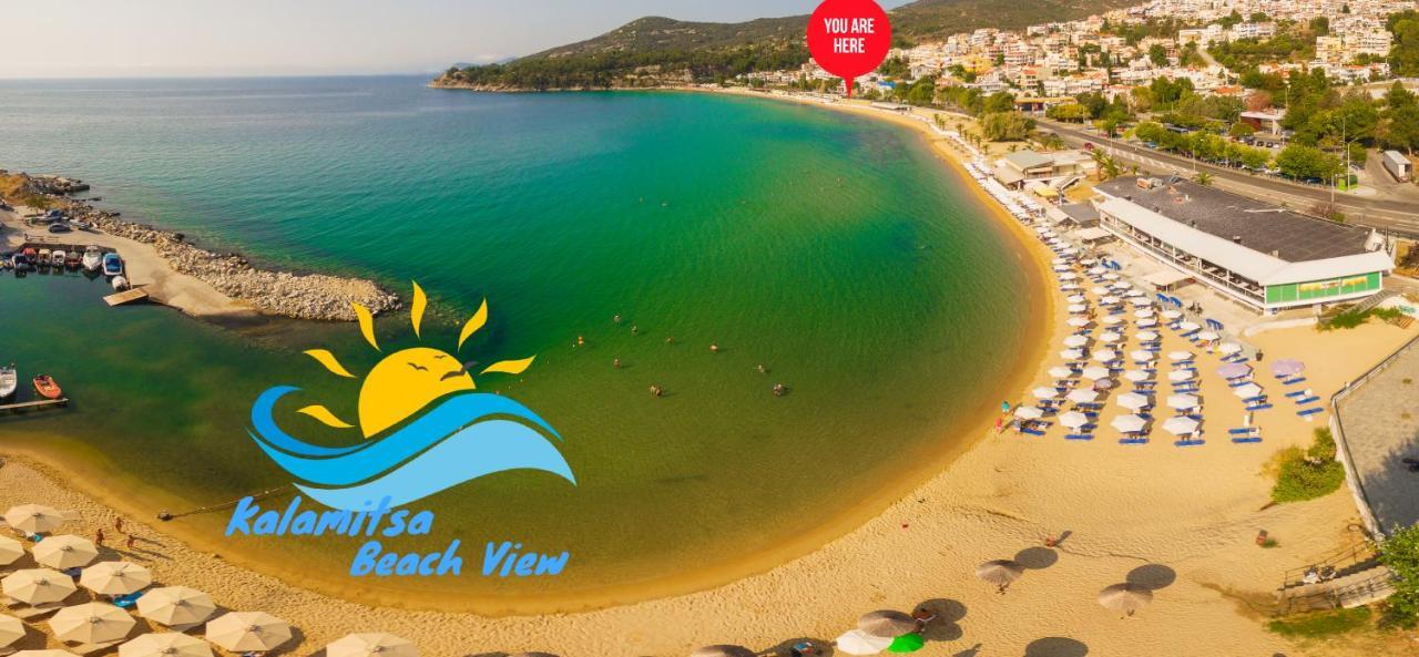 Kalamitsa Beach View Kavala Exterior photo